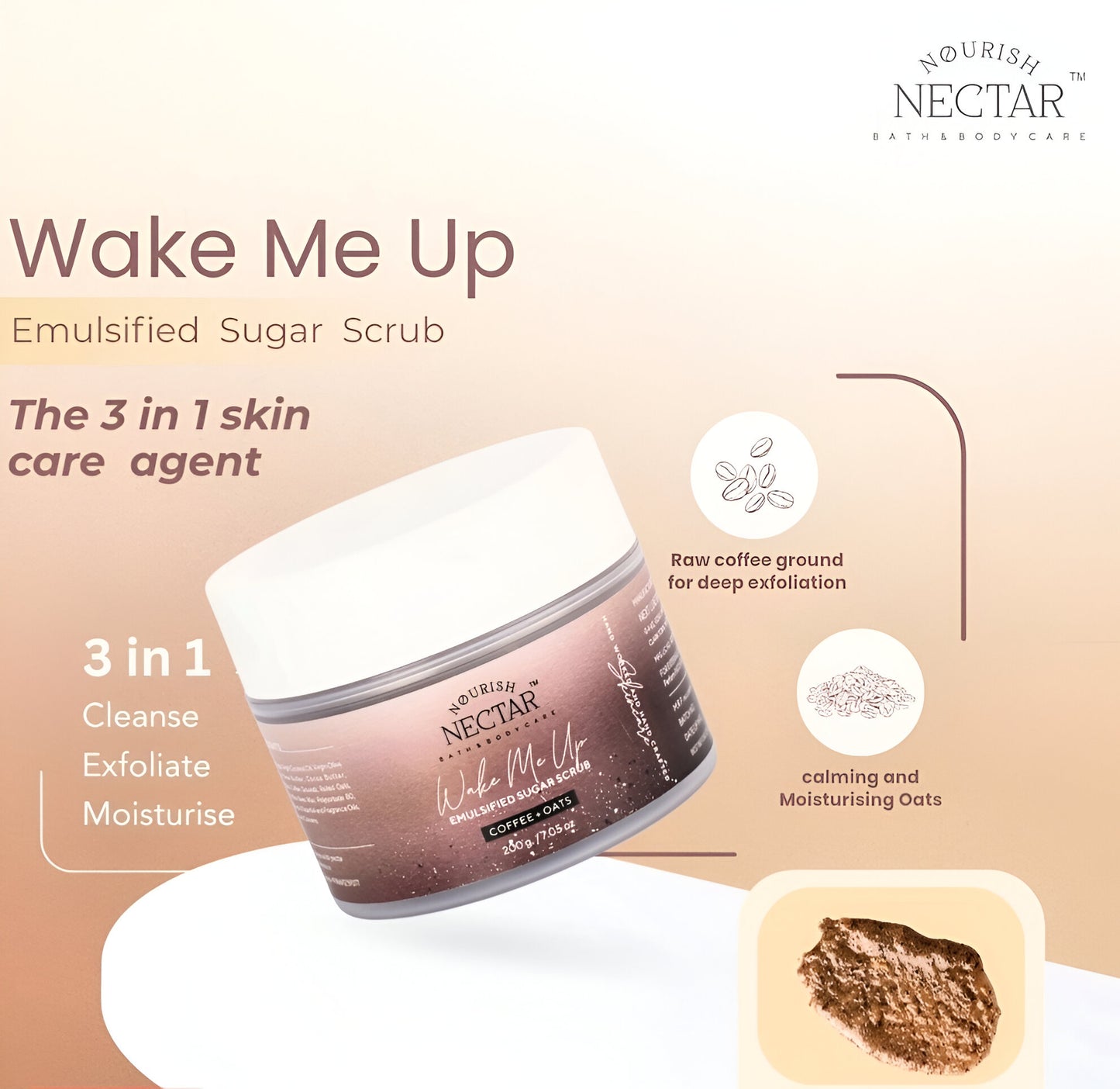 Wake Me Up Sugar Scrub - 200G