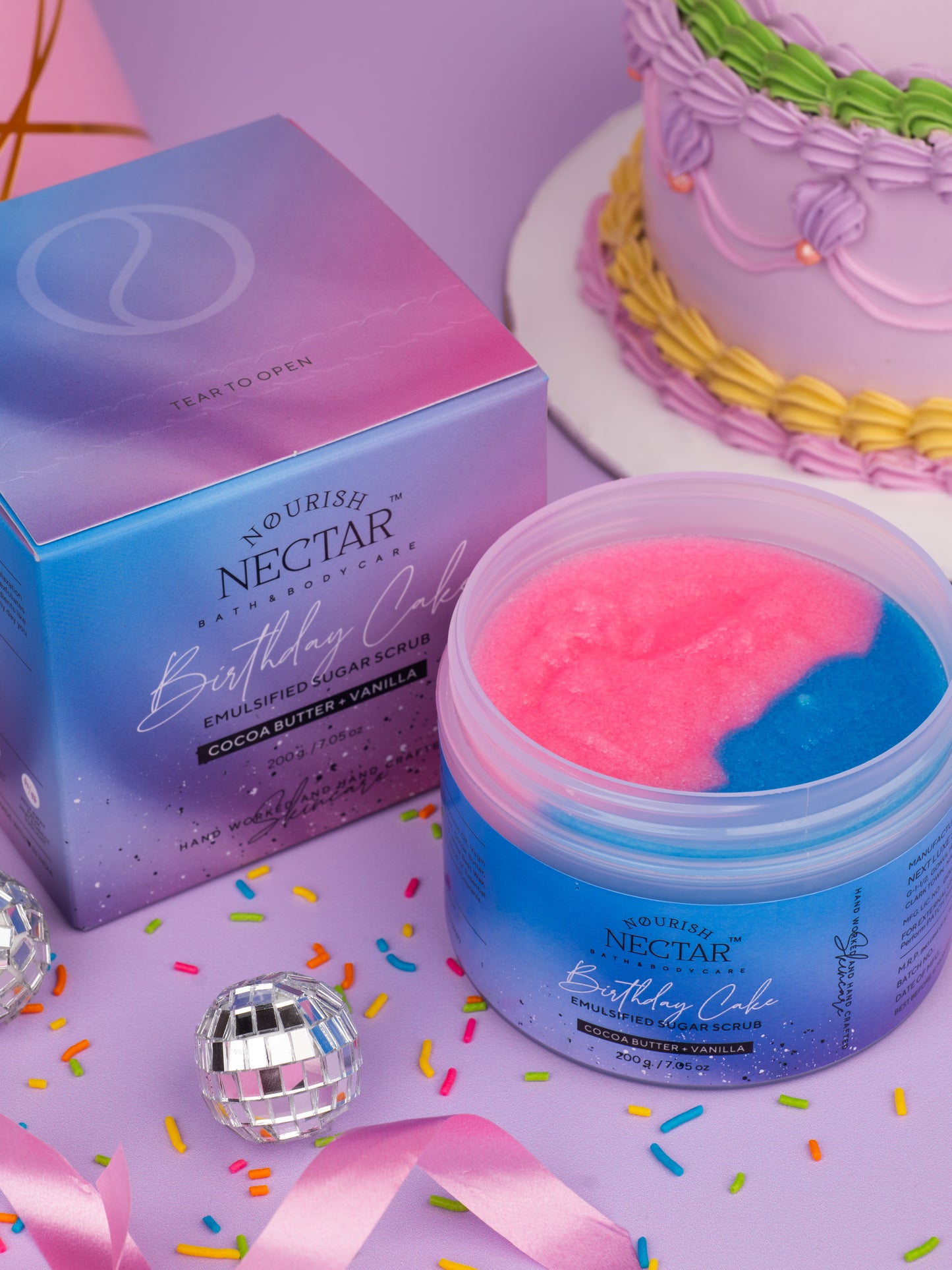 Birthday Cake Sugar Scrub -200G